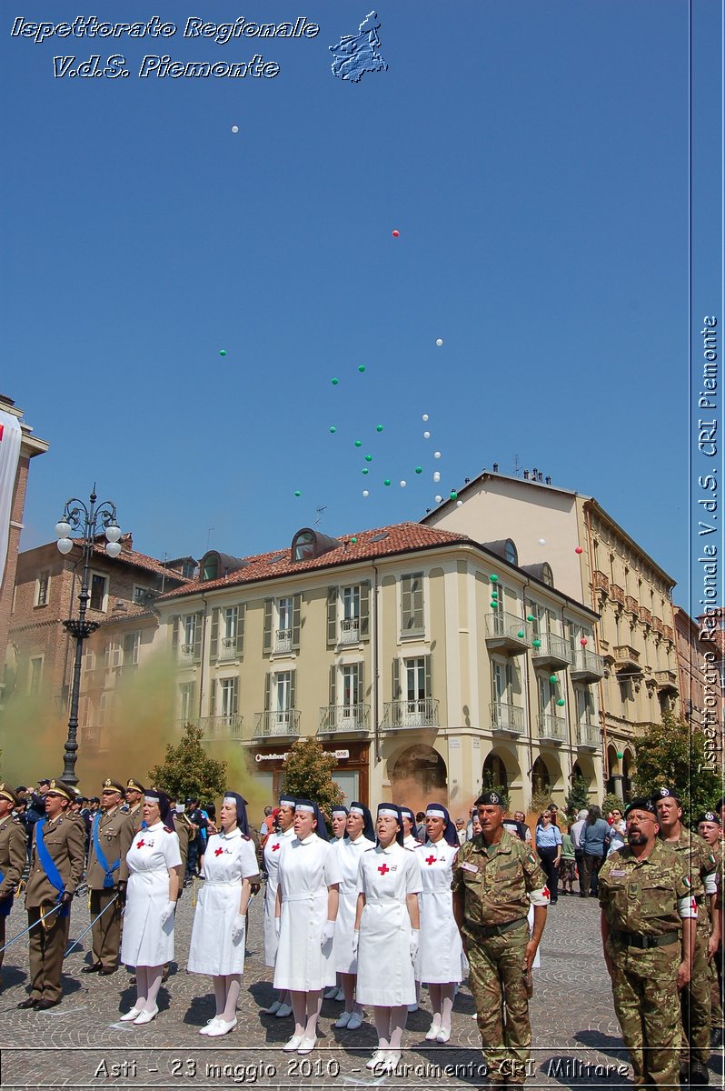 Asti - 23 maggio 2010 - Giuramento Solenne Corpo Militare della CRI  -  Croce Rossa Italiana - Ispettorato Regionale Volontari del Soccorso Piemonte