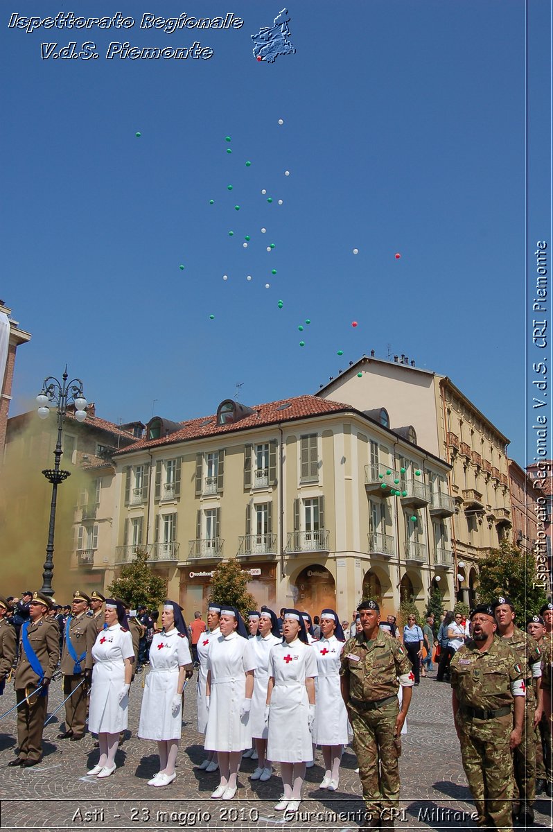 Asti - 23 maggio 2010 - Giuramento Solenne Corpo Militare della CRI  -  Croce Rossa Italiana - Ispettorato Regionale Volontari del Soccorso Piemonte