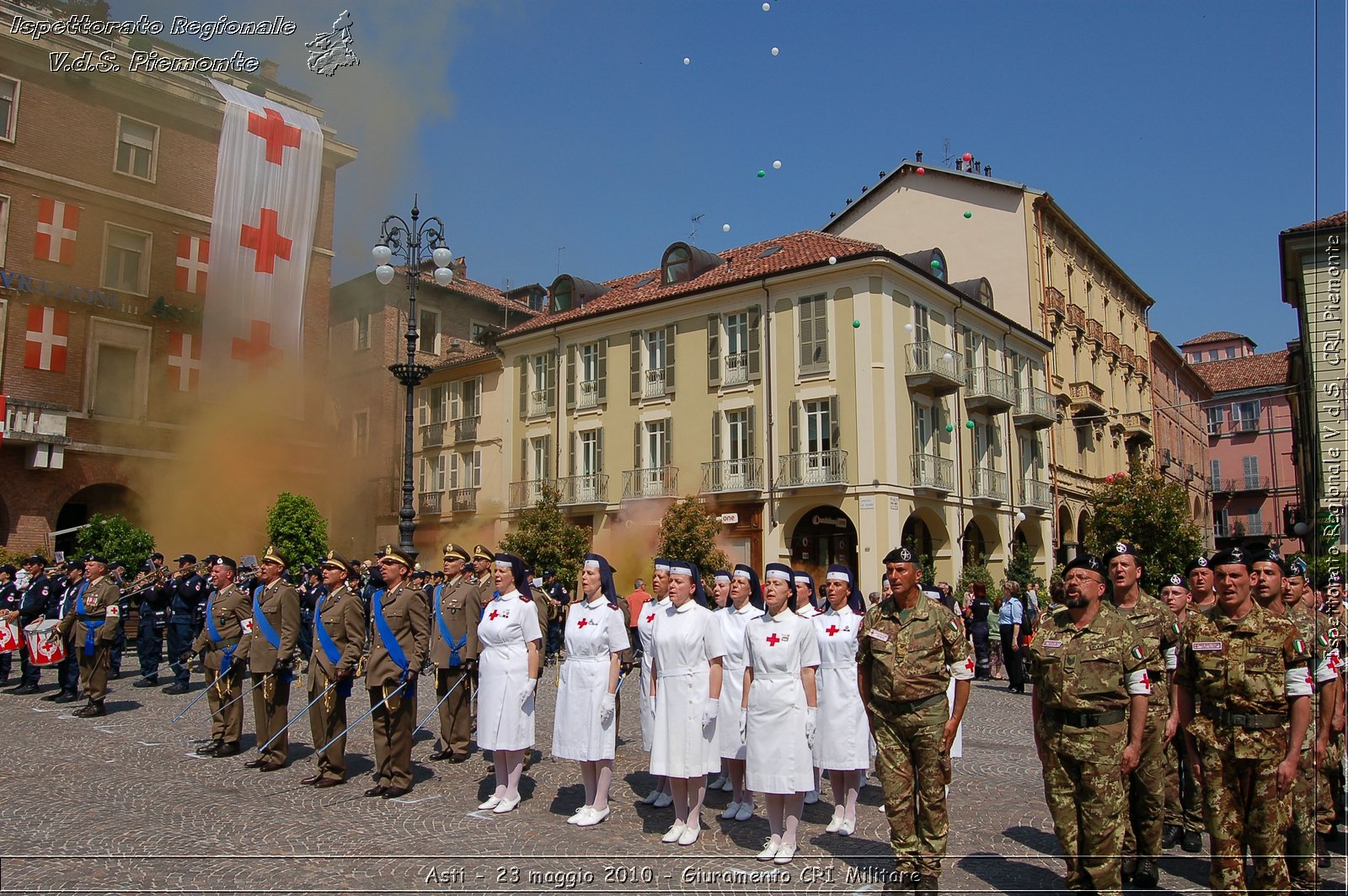 Asti - 23 maggio 2010 - Giuramento Solenne Corpo Militare della CRI  -  Croce Rossa Italiana - Ispettorato Regionale Volontari del Soccorso Piemonte