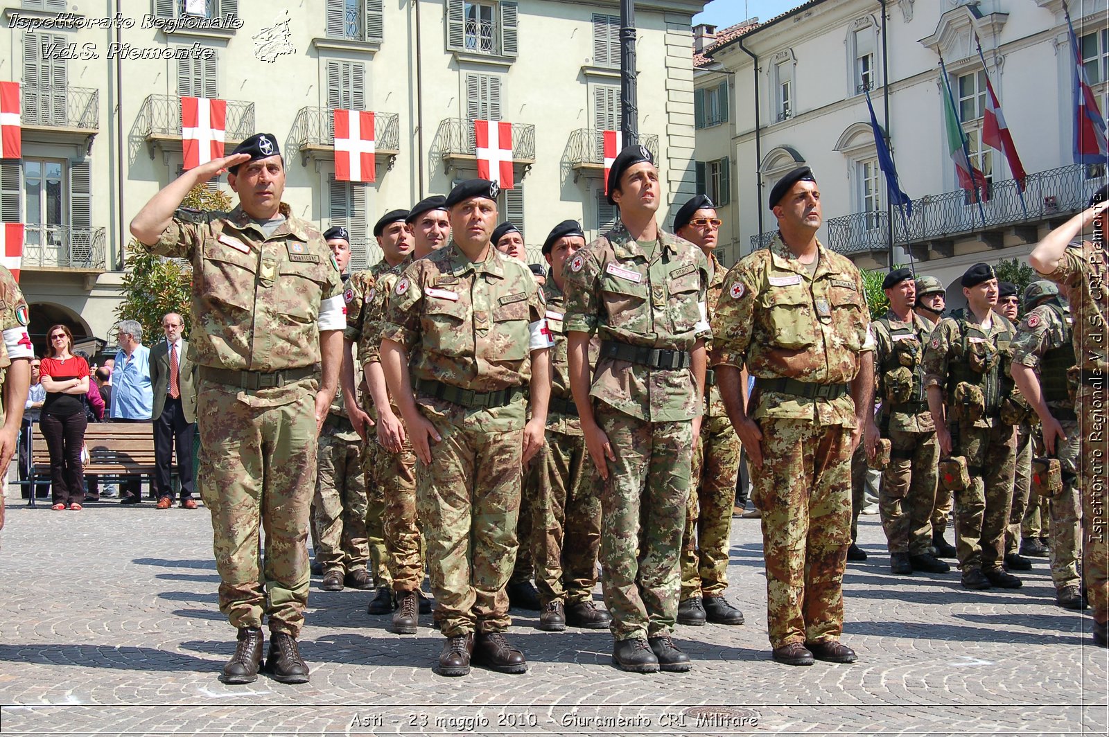 Asti - 23 maggio 2010 - Giuramento Solenne Corpo Militare della CRI  -  Croce Rossa Italiana - Ispettorato Regionale Volontari del Soccorso Piemonte