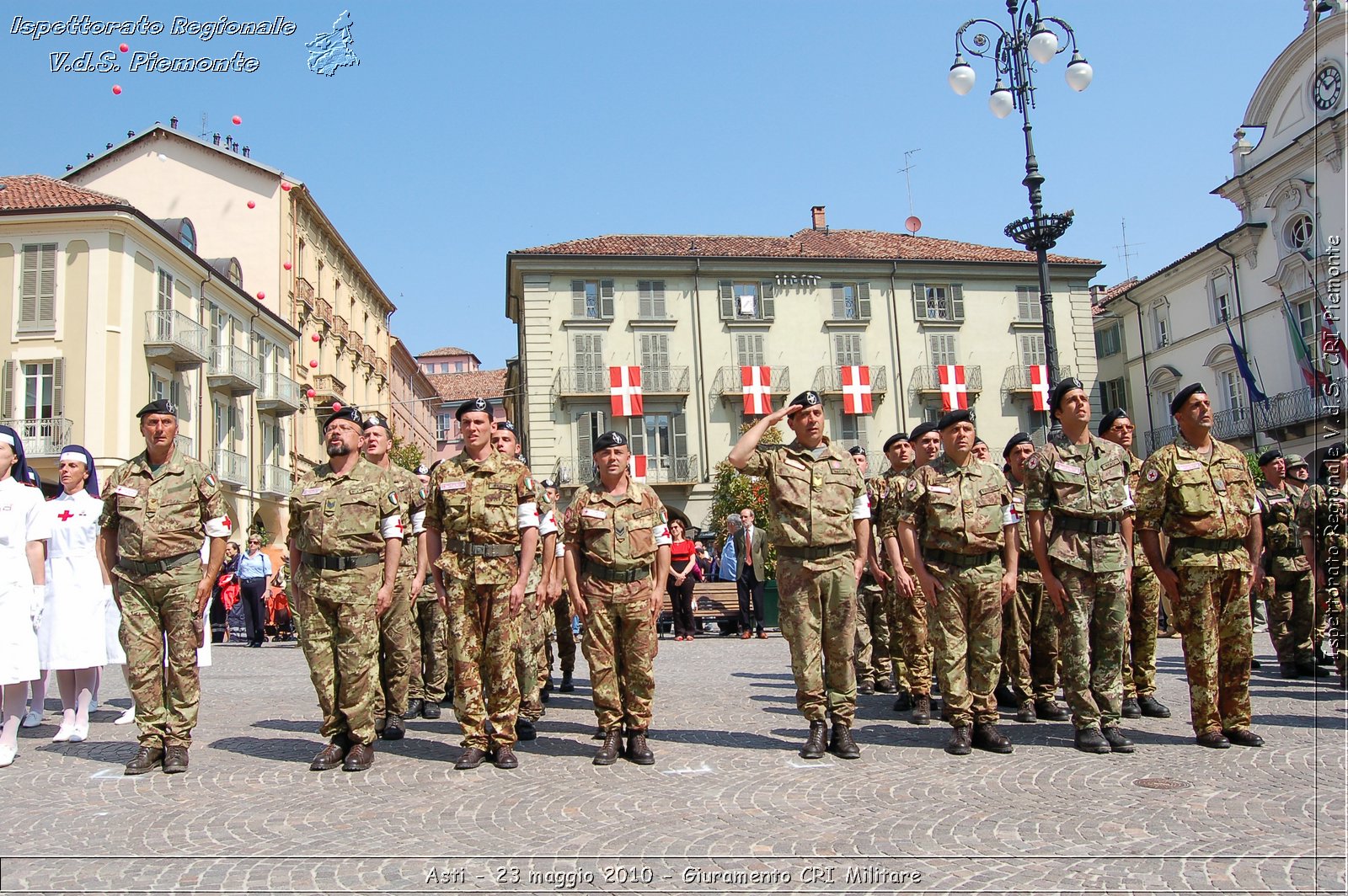 Asti - 23 maggio 2010 - Giuramento Solenne Corpo Militare della CRI  -  Croce Rossa Italiana - Ispettorato Regionale Volontari del Soccorso Piemonte