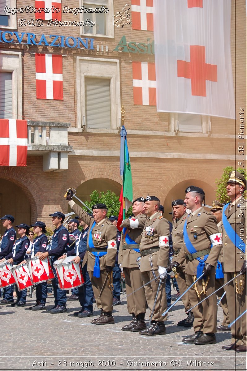 Asti - 23 maggio 2010 - Giuramento Solenne Corpo Militare della CRI  -  Croce Rossa Italiana - Ispettorato Regionale Volontari del Soccorso Piemonte