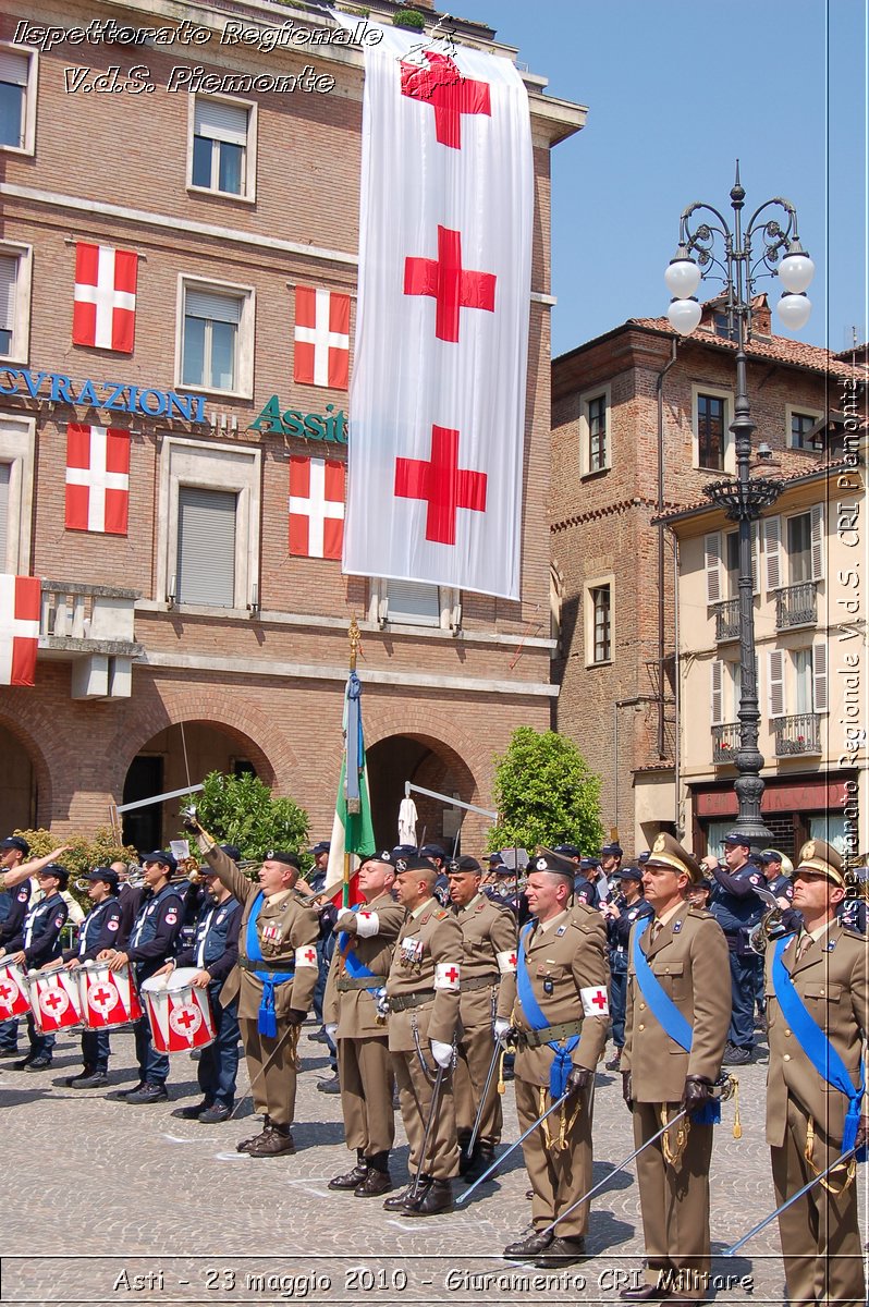 Asti - 23 maggio 2010 - Giuramento Solenne Corpo Militare della CRI  -  Croce Rossa Italiana - Ispettorato Regionale Volontari del Soccorso Piemonte