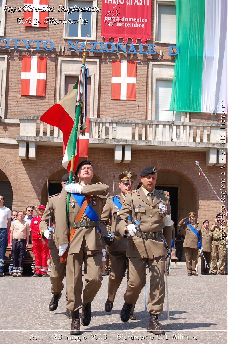 Asti - 23 maggio 2010 - Giuramento Solenne Corpo Militare della CRI  -  Croce Rossa Italiana - Ispettorato Regionale Volontari del Soccorso Piemonte