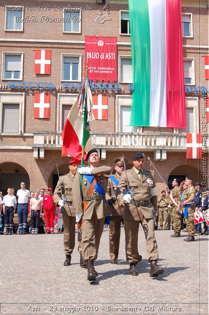 Asti - 23 maggio 2010 - Giuramento Solenne Corpo Militare della CRI  -  Croce Rossa Italiana - Ispettorato Regionale Volontari del Soccorso Piemonte