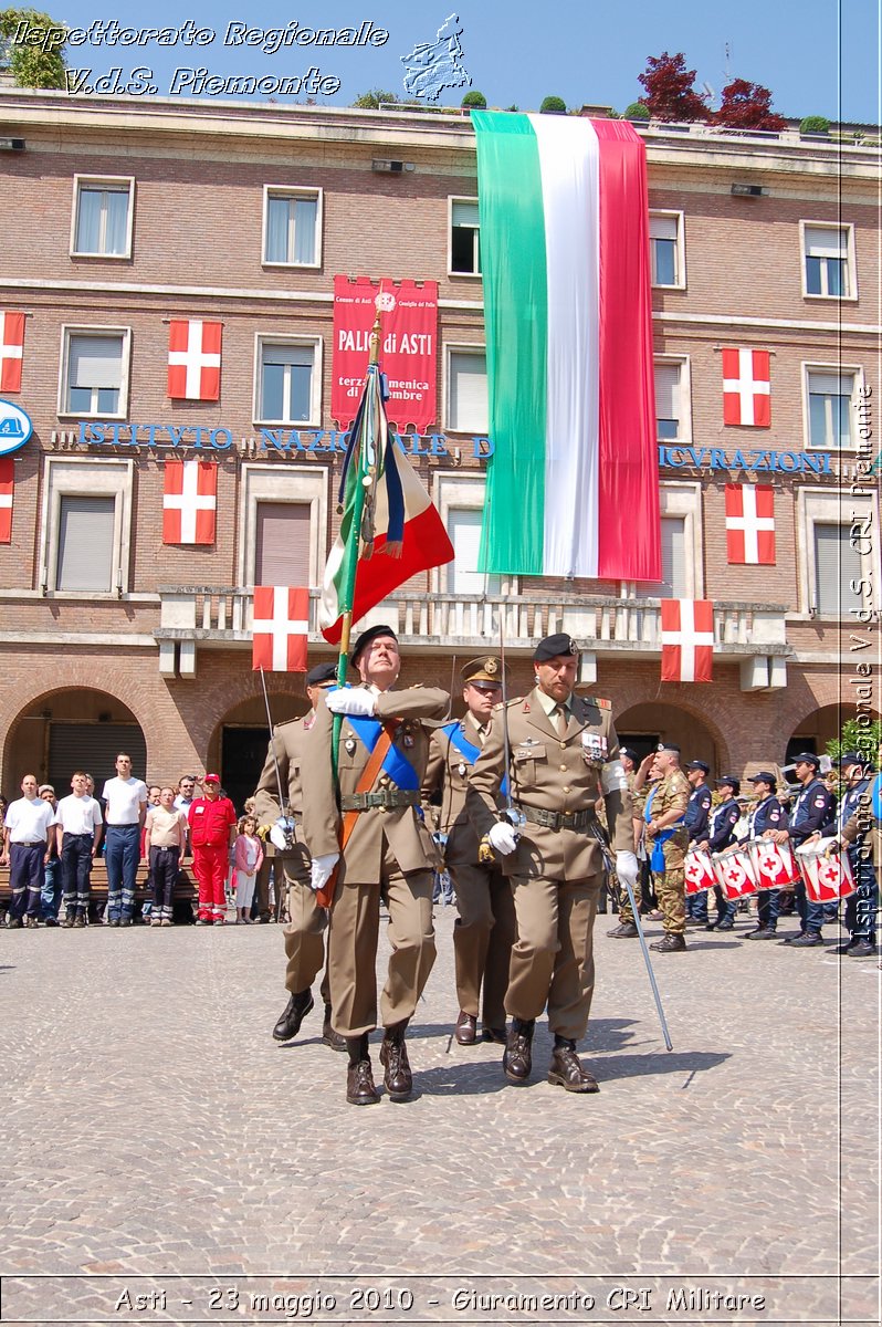 Asti - 23 maggio 2010 - Giuramento Solenne Corpo Militare della CRI  -  Croce Rossa Italiana - Ispettorato Regionale Volontari del Soccorso Piemonte