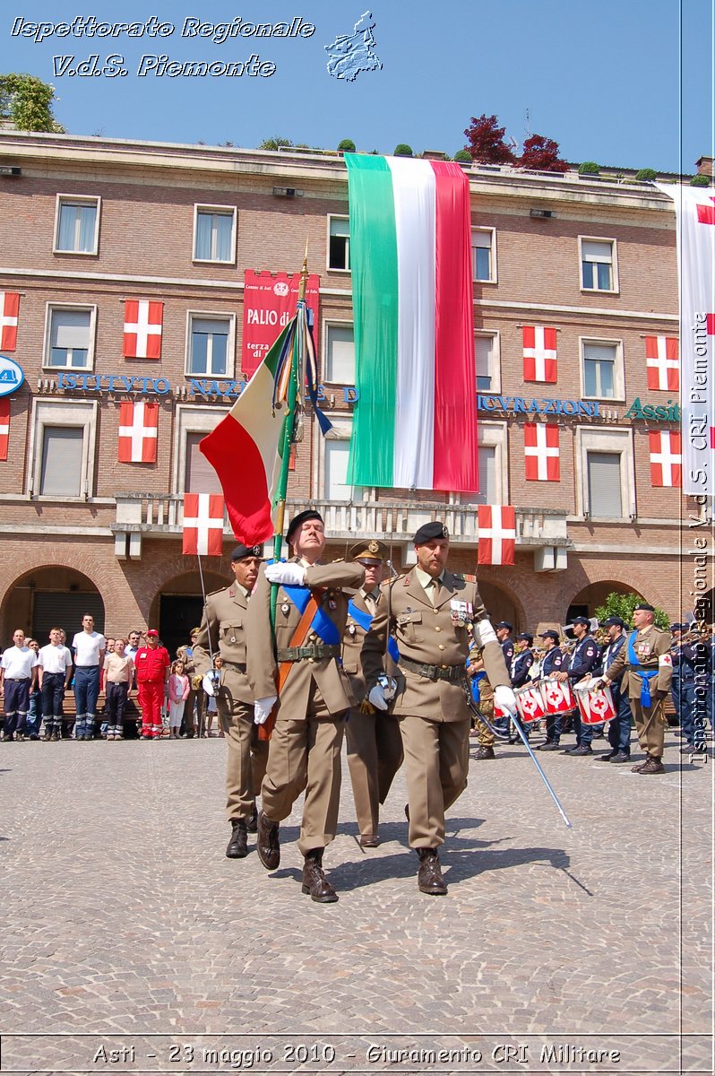 Asti - 23 maggio 2010 - Giuramento Solenne Corpo Militare della CRI  -  Croce Rossa Italiana - Ispettorato Regionale Volontari del Soccorso Piemonte