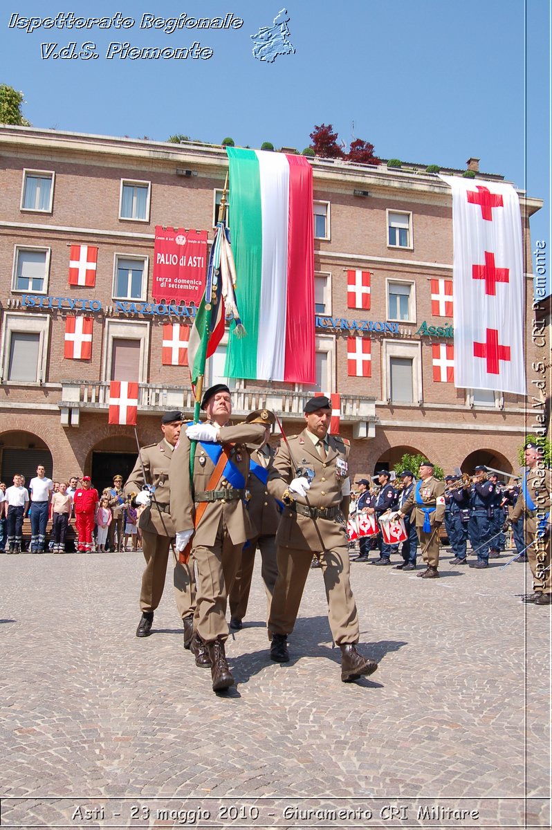 Asti - 23 maggio 2010 - Giuramento Solenne Corpo Militare della CRI  -  Croce Rossa Italiana - Ispettorato Regionale Volontari del Soccorso Piemonte