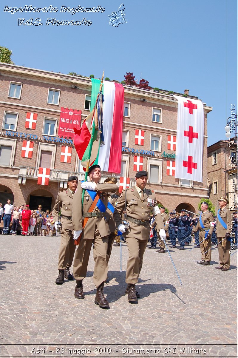 Asti - 23 maggio 2010 - Giuramento Solenne Corpo Militare della CRI  -  Croce Rossa Italiana - Ispettorato Regionale Volontari del Soccorso Piemonte