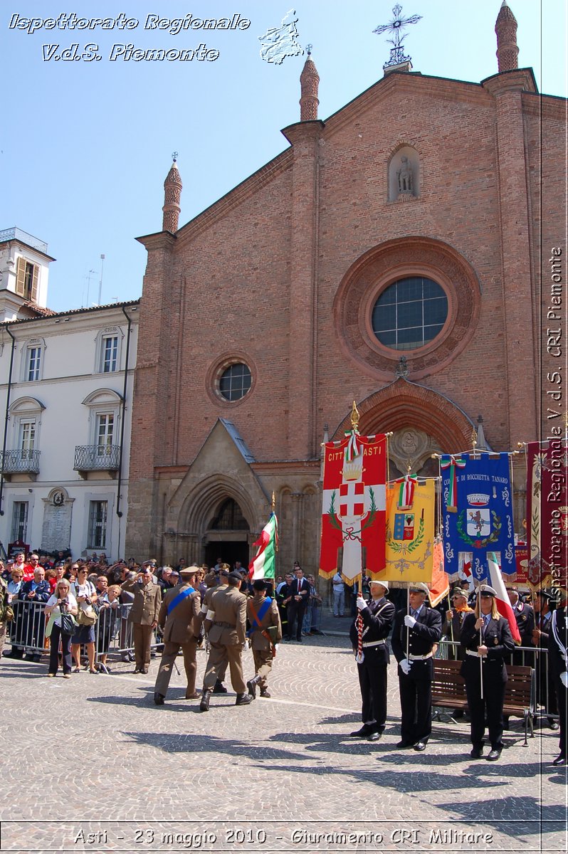 Asti - 23 maggio 2010 - Giuramento Solenne Corpo Militare della CRI  -  Croce Rossa Italiana - Ispettorato Regionale Volontari del Soccorso Piemonte