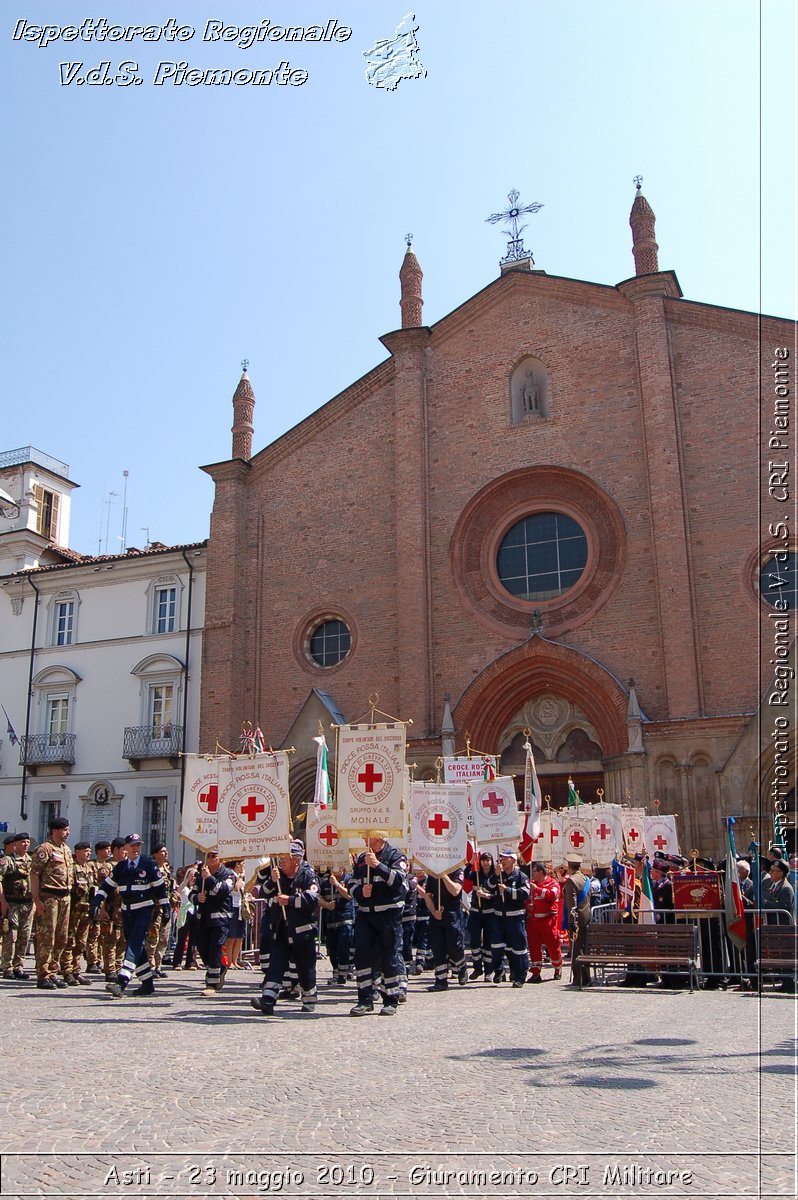 Asti - 23 maggio 2010 - Giuramento Solenne Corpo Militare della CRI  -  Croce Rossa Italiana - Ispettorato Regionale Volontari del Soccorso Piemonte