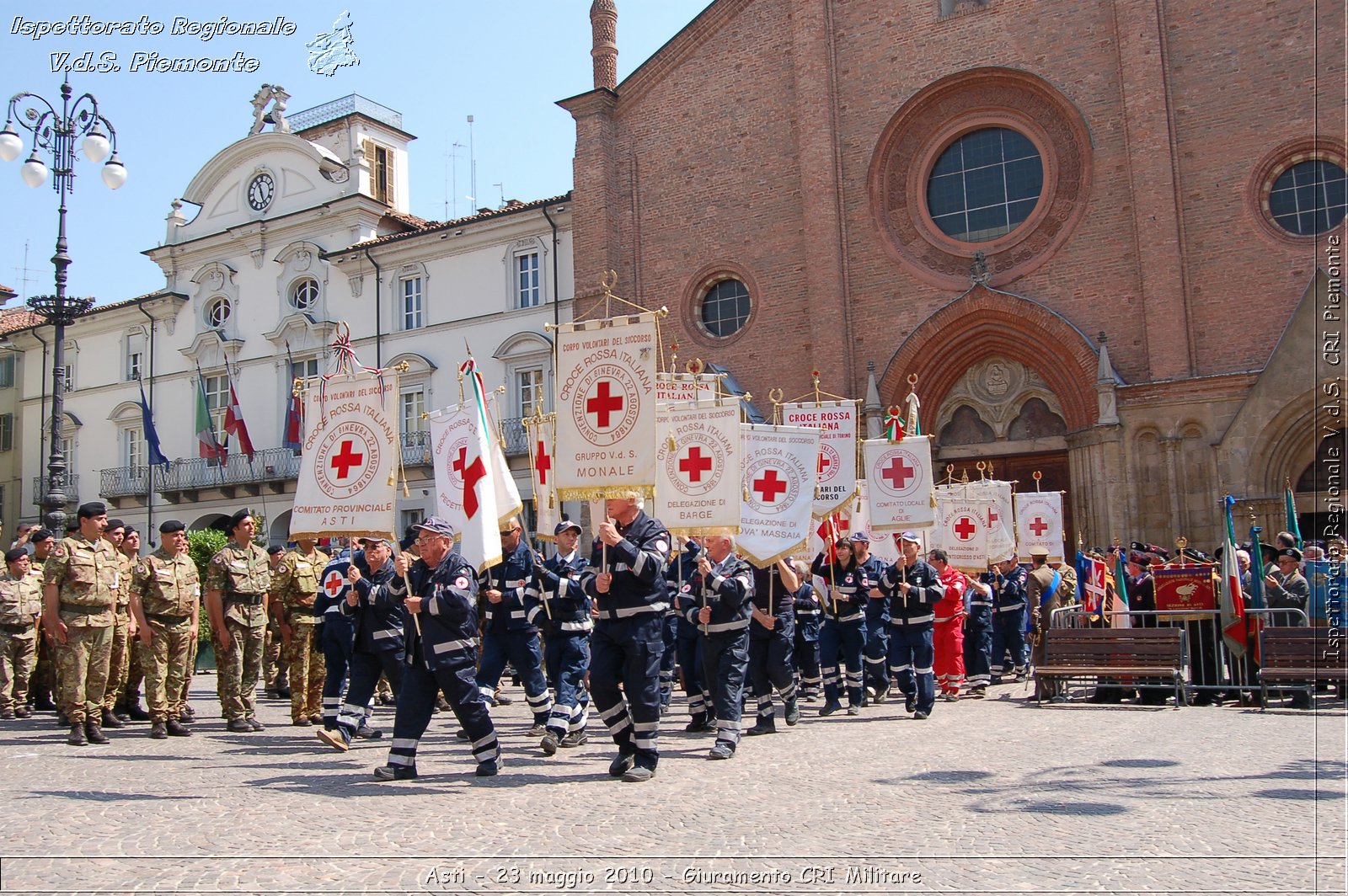 Asti - 23 maggio 2010 - Giuramento Solenne Corpo Militare della CRI  -  Croce Rossa Italiana - Ispettorato Regionale Volontari del Soccorso Piemonte