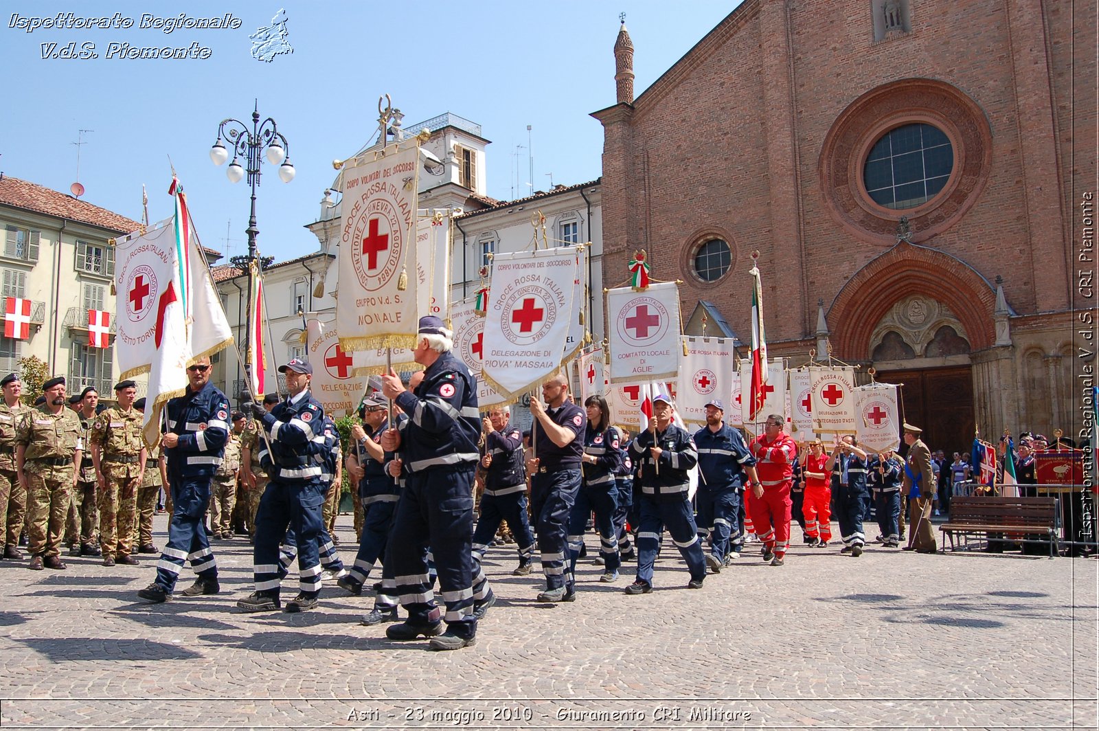 Asti - 23 maggio 2010 - Giuramento Solenne Corpo Militare della CRI  -  Croce Rossa Italiana - Ispettorato Regionale Volontari del Soccorso Piemonte