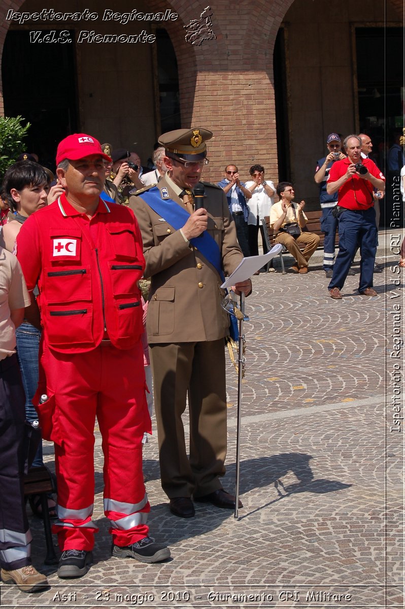 Asti - 23 maggio 2010 - Giuramento Solenne Corpo Militare della CRI  -  Croce Rossa Italiana - Ispettorato Regionale Volontari del Soccorso Piemonte