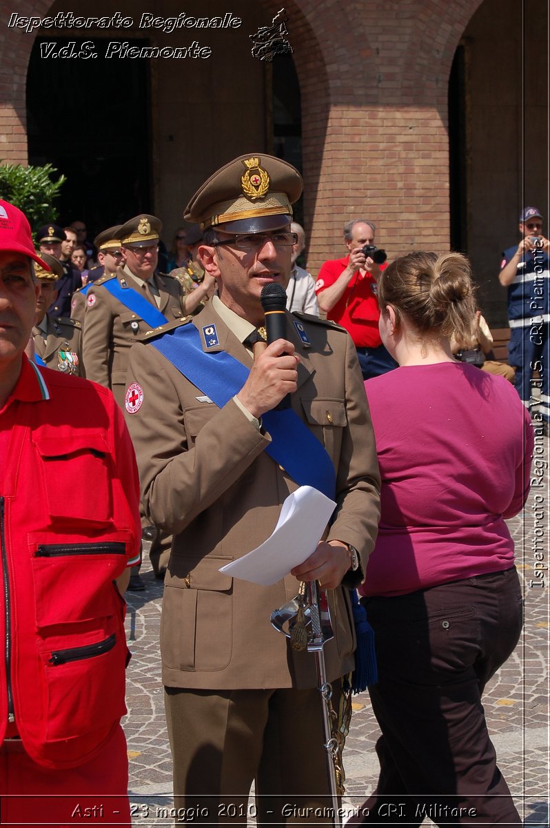 Asti - 23 maggio 2010 - Giuramento Solenne Corpo Militare della CRI  -  Croce Rossa Italiana - Ispettorato Regionale Volontari del Soccorso Piemonte