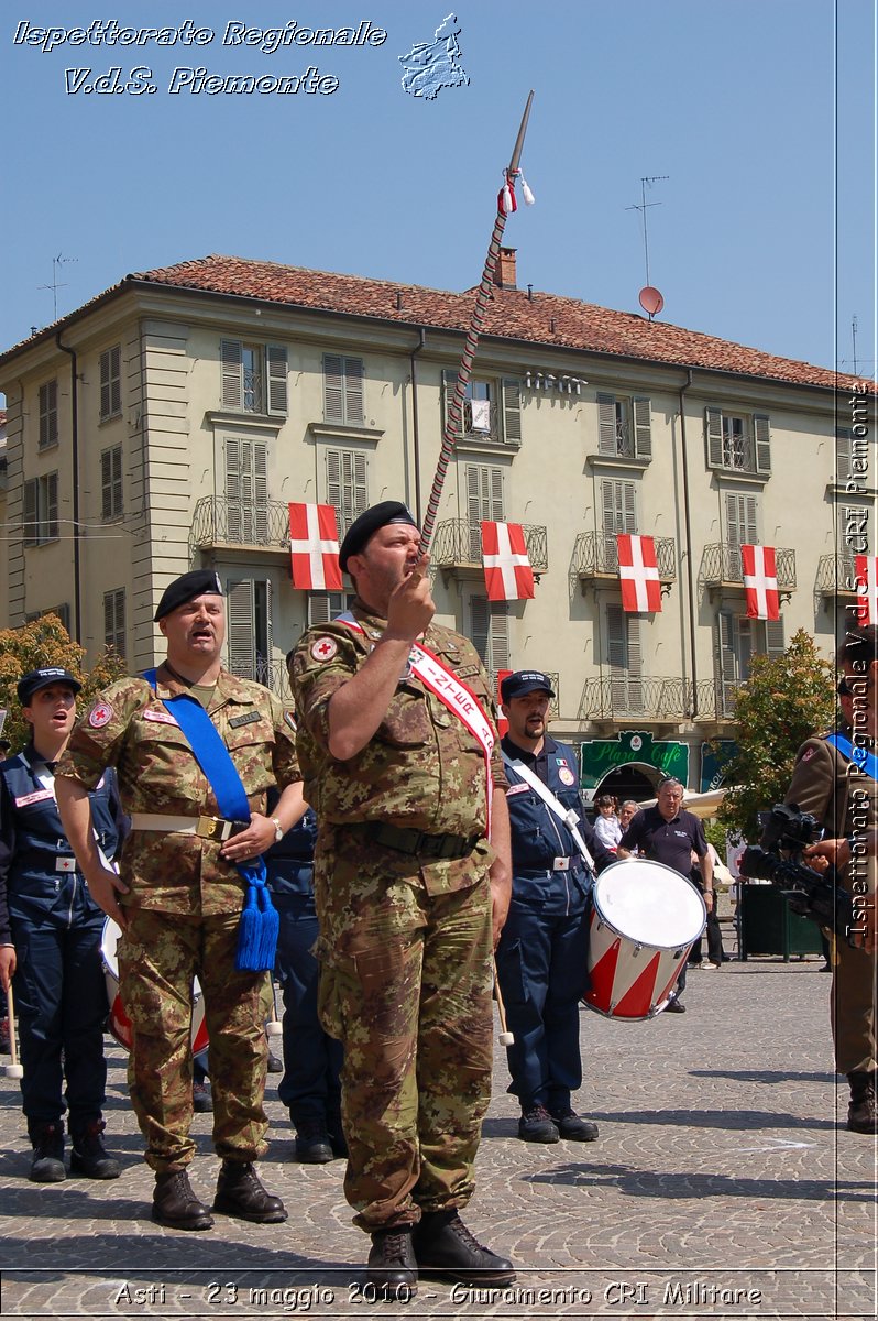 Asti - 23 maggio 2010 - Giuramento Solenne Corpo Militare della CRI  -  Croce Rossa Italiana - Ispettorato Regionale Volontari del Soccorso Piemonte