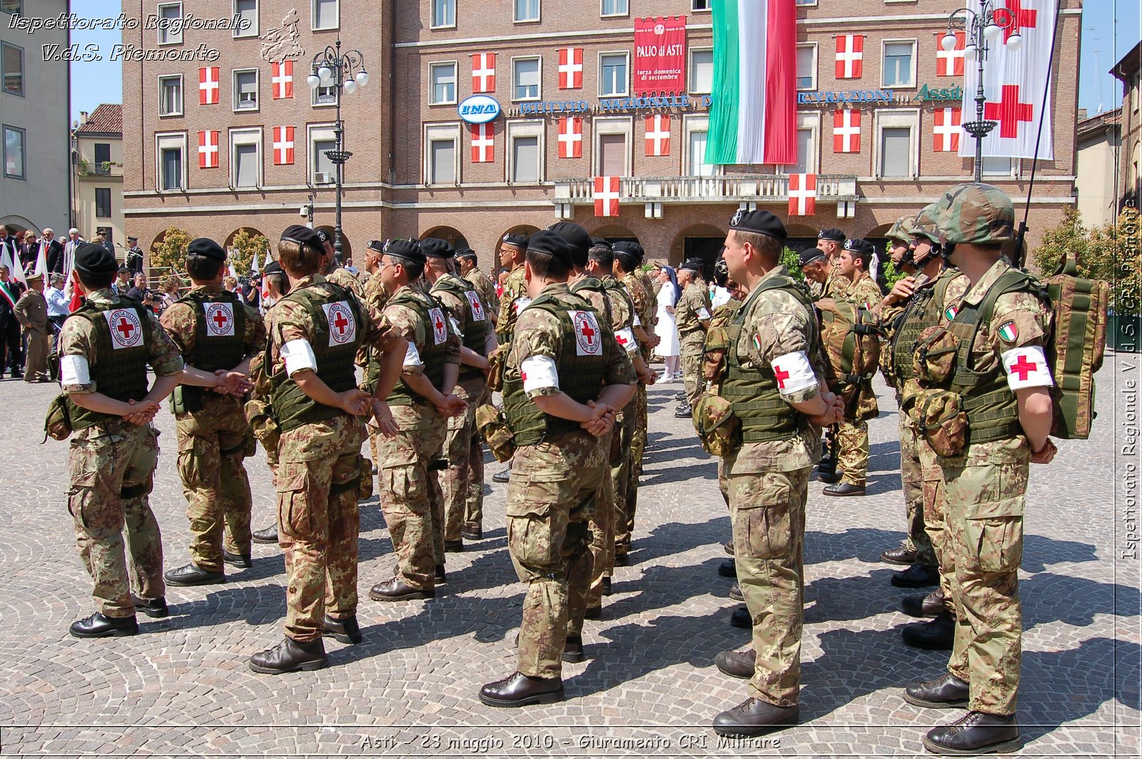 Asti - 23 maggio 2010 - Giuramento Solenne Corpo Militare della CRI  -  Croce Rossa Italiana - Ispettorato Regionale Volontari del Soccorso Piemonte