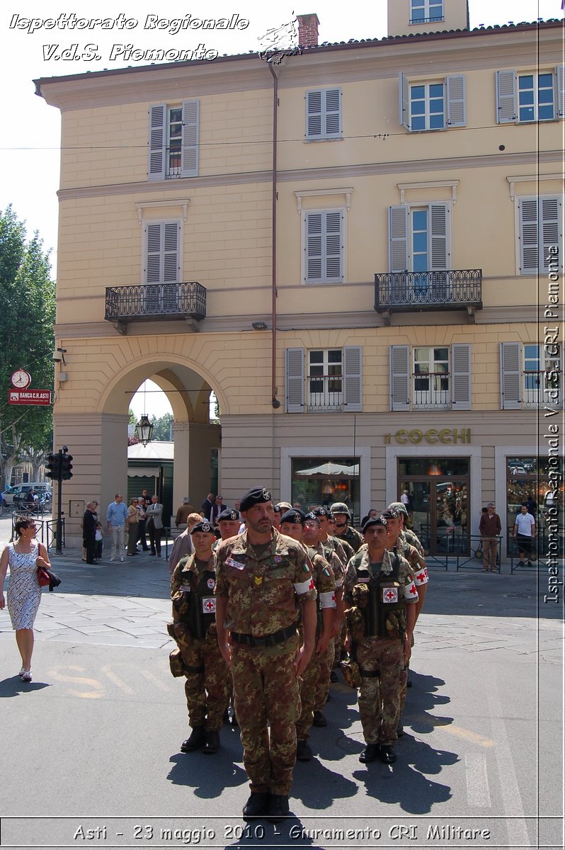 Asti - 23 maggio 2010 - Giuramento Solenne Corpo Militare della CRI  -  Croce Rossa Italiana - Ispettorato Regionale Volontari del Soccorso Piemonte