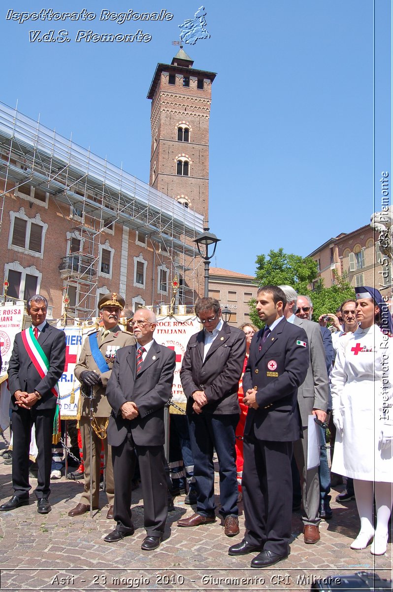 Asti - 23 maggio 2010 - Giuramento Solenne Corpo Militare della CRI  -  Croce Rossa Italiana - Ispettorato Regionale Volontari del Soccorso Piemonte