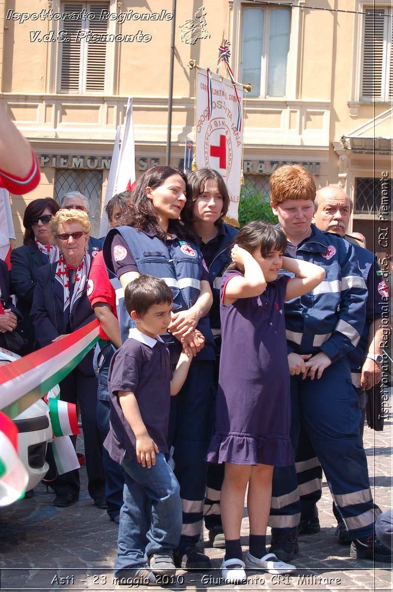 Asti - 23 maggio 2010 - Giuramento Solenne Corpo Militare della CRI  -  Croce Rossa Italiana - Ispettorato Regionale Volontari del Soccorso Piemonte