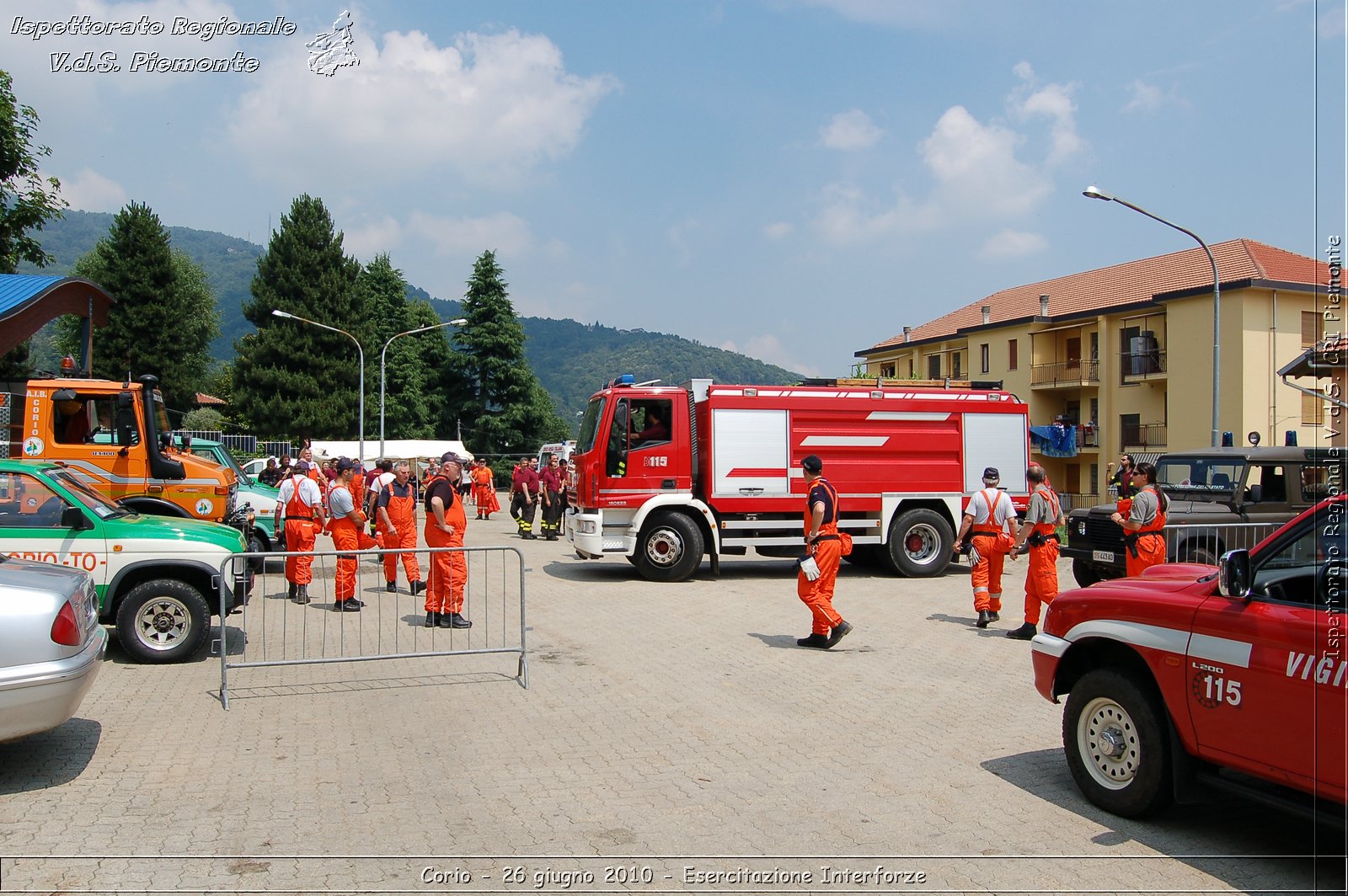 Corio - 26 giugno 2010 - Esercitazione Interforze -  Croce Rossa Italiana - Ispettorato Regionale Volontari del Soccorso Piemonte