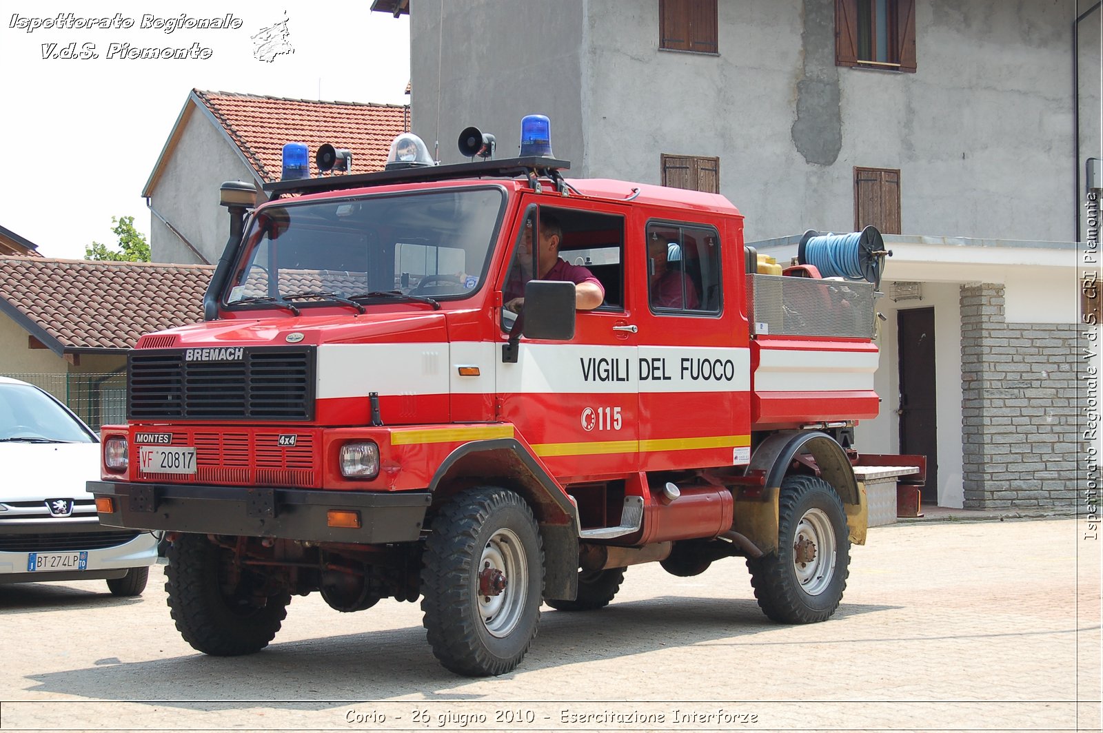 Corio - 26 giugno 2010 - Esercitazione Interforze -  Croce Rossa Italiana - Ispettorato Regionale Volontari del Soccorso Piemonte