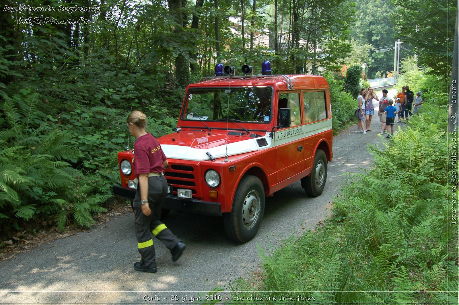 Corio - 26 giugno 2010 - Esercitazione Interforze -  Croce Rossa Italiana - Ispettorato Regionale Volontari del Soccorso Piemonte