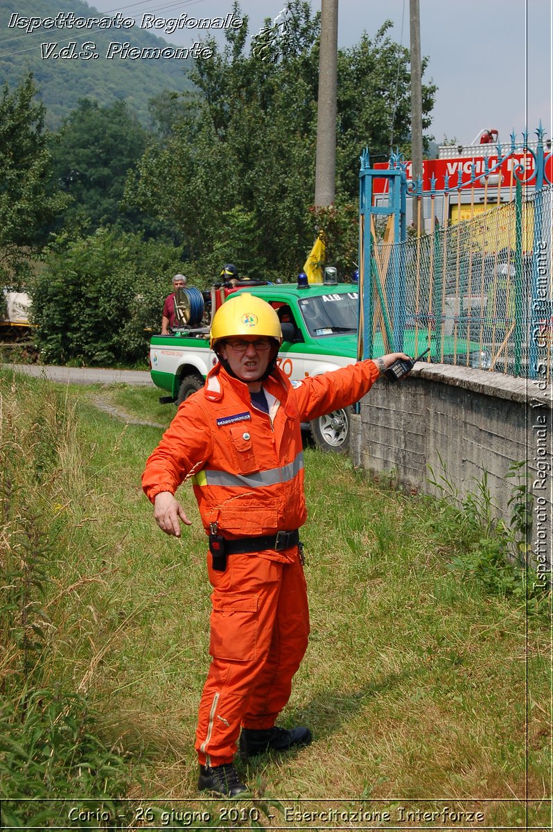 Corio - 26 giugno 2010 - Esercitazione Interforze -  Croce Rossa Italiana - Ispettorato Regionale Volontari del Soccorso Piemonte