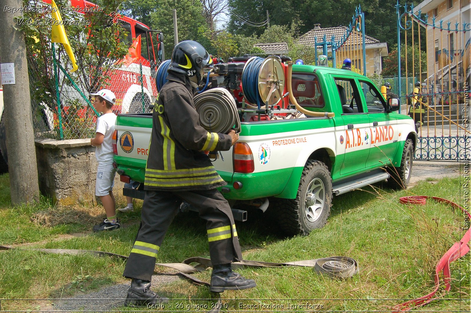 Corio - 26 giugno 2010 - Esercitazione Interforze -  Croce Rossa Italiana - Ispettorato Regionale Volontari del Soccorso Piemonte