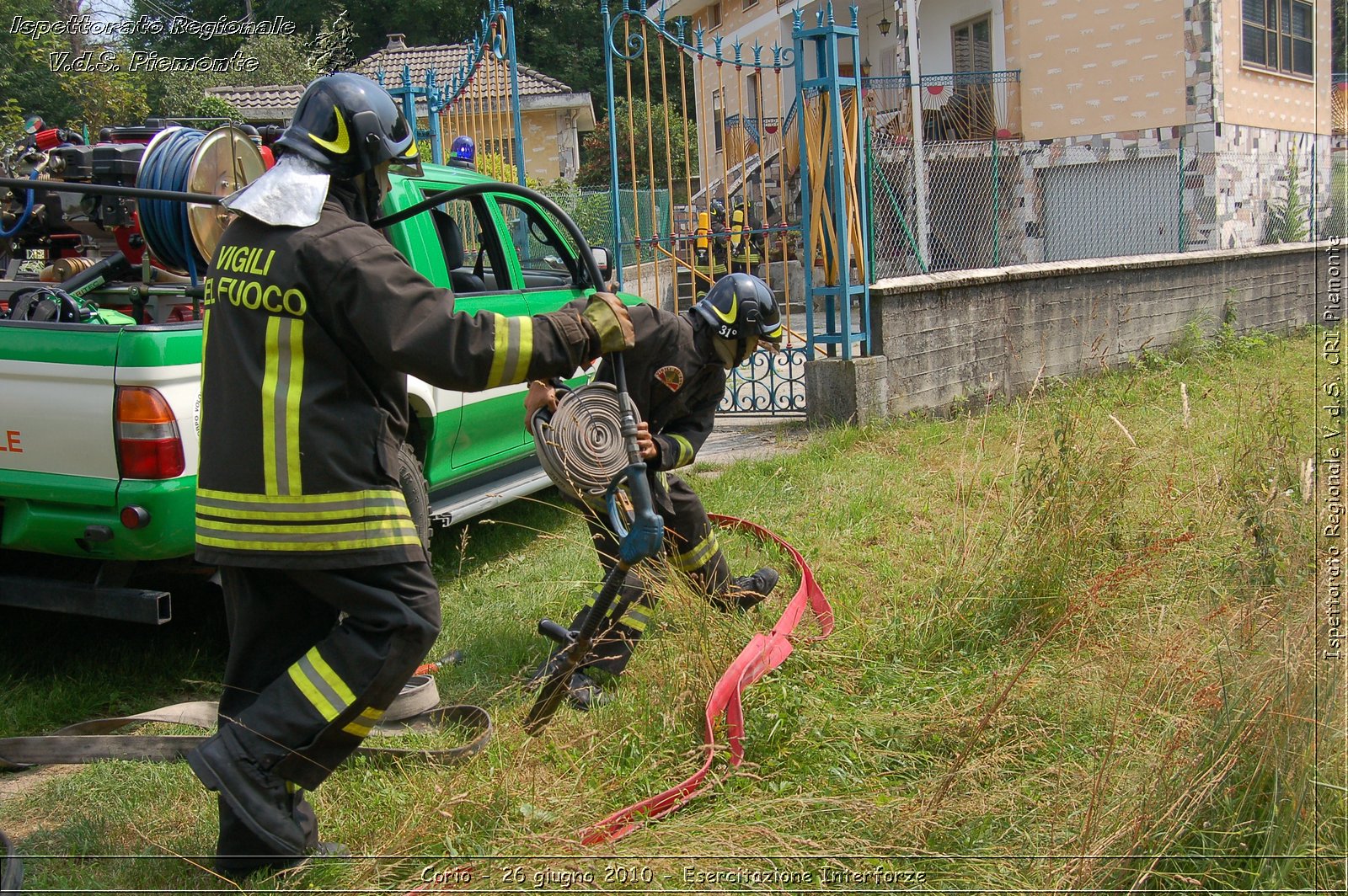 Corio - 26 giugno 2010 - Esercitazione Interforze -  Croce Rossa Italiana - Ispettorato Regionale Volontari del Soccorso Piemonte