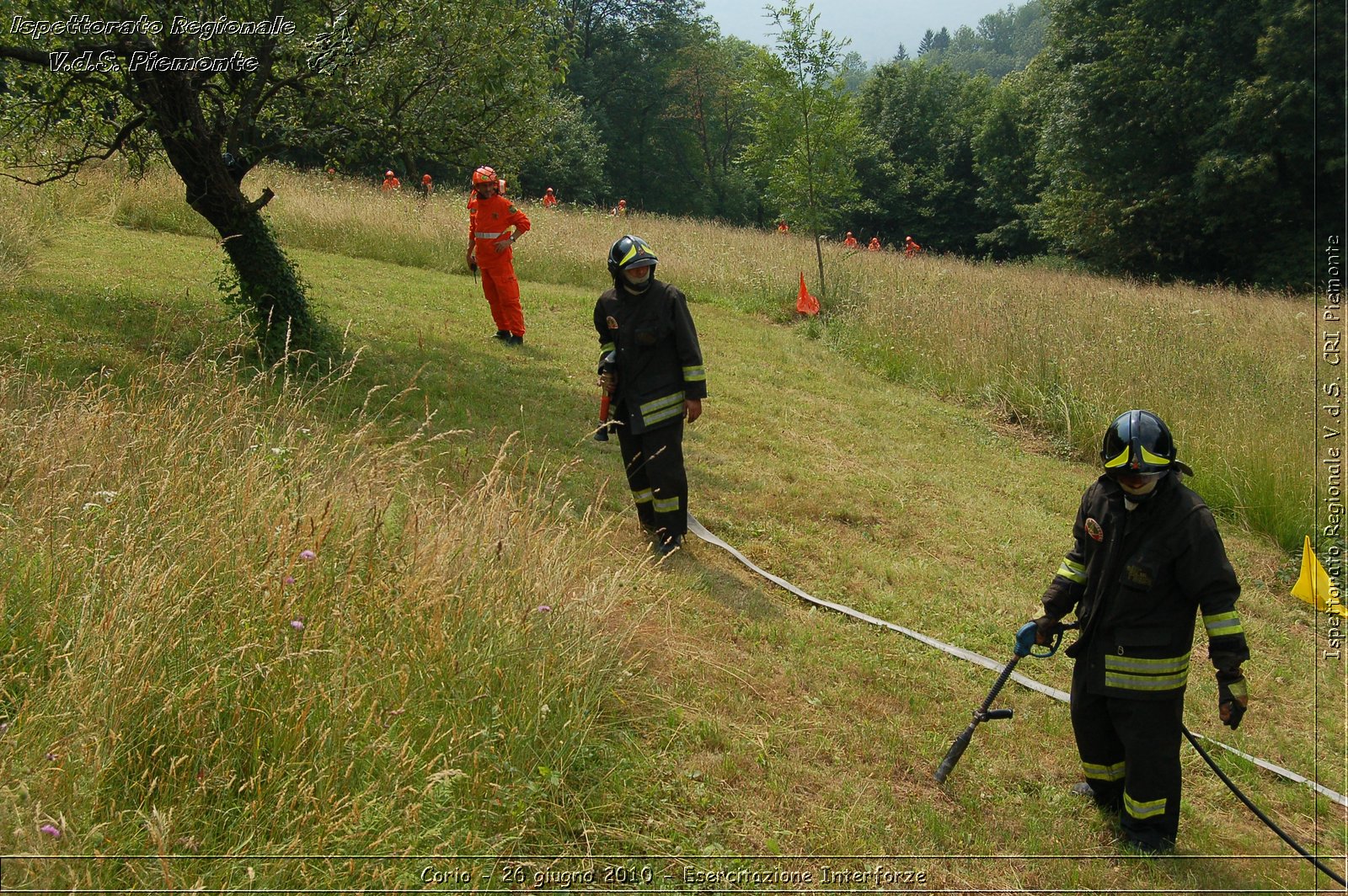 Corio - 26 giugno 2010 - Esercitazione Interforze -  Croce Rossa Italiana - Ispettorato Regionale Volontari del Soccorso Piemonte