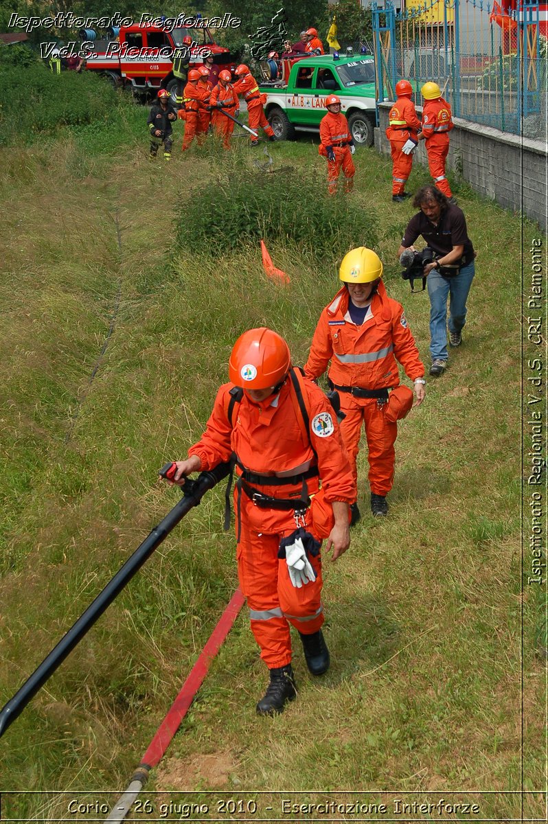 Corio - 26 giugno 2010 - Esercitazione Interforze -  Croce Rossa Italiana - Ispettorato Regionale Volontari del Soccorso Piemonte