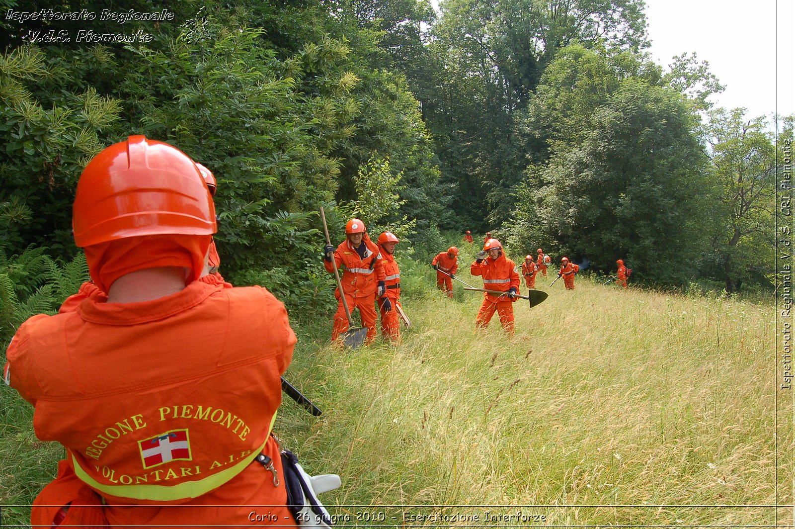 Corio - 26 giugno 2010 - Esercitazione Interforze -  Croce Rossa Italiana - Ispettorato Regionale Volontari del Soccorso Piemonte