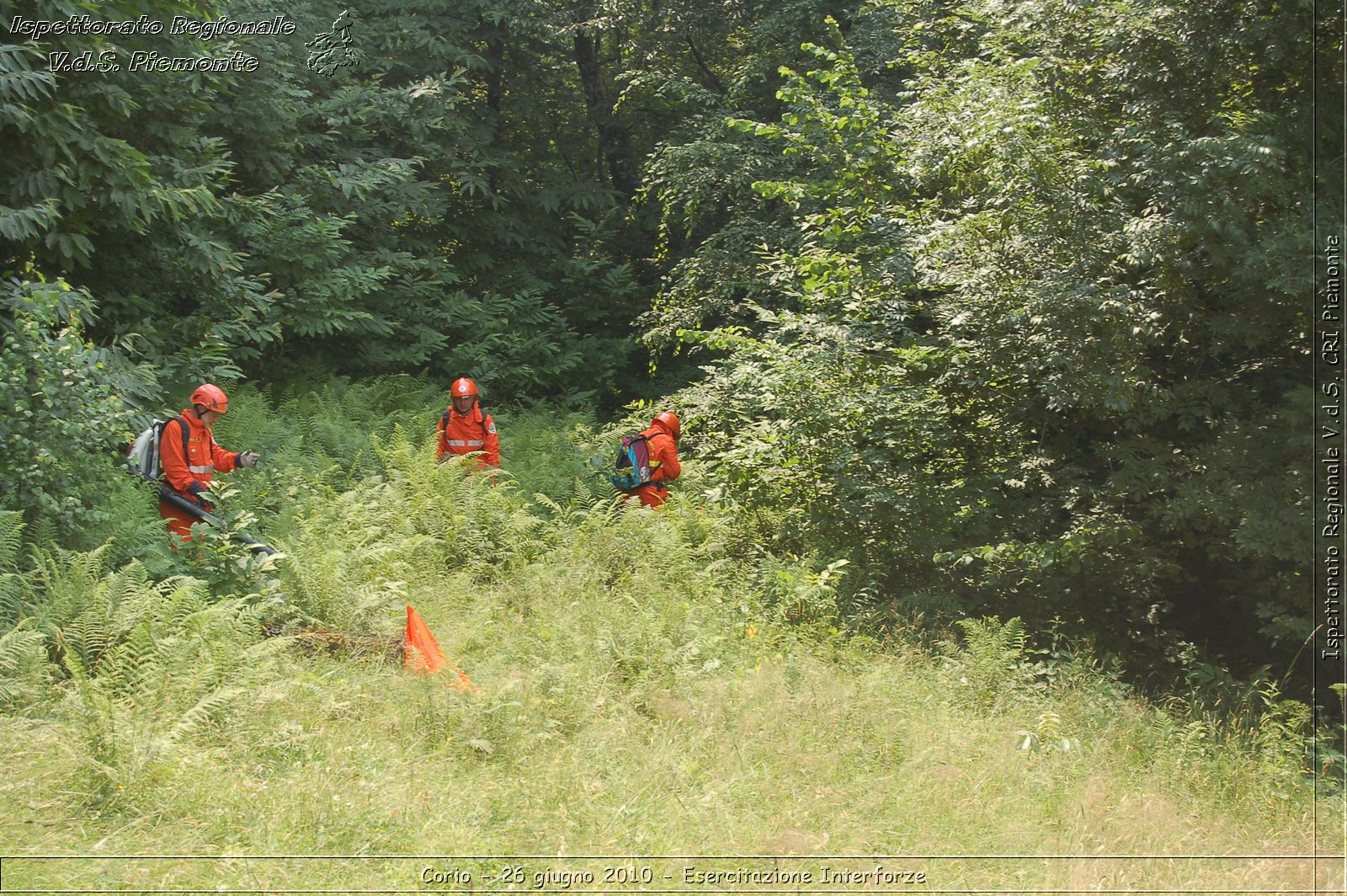 Corio - 26 giugno 2010 - Esercitazione Interforze -  Croce Rossa Italiana - Ispettorato Regionale Volontari del Soccorso Piemonte