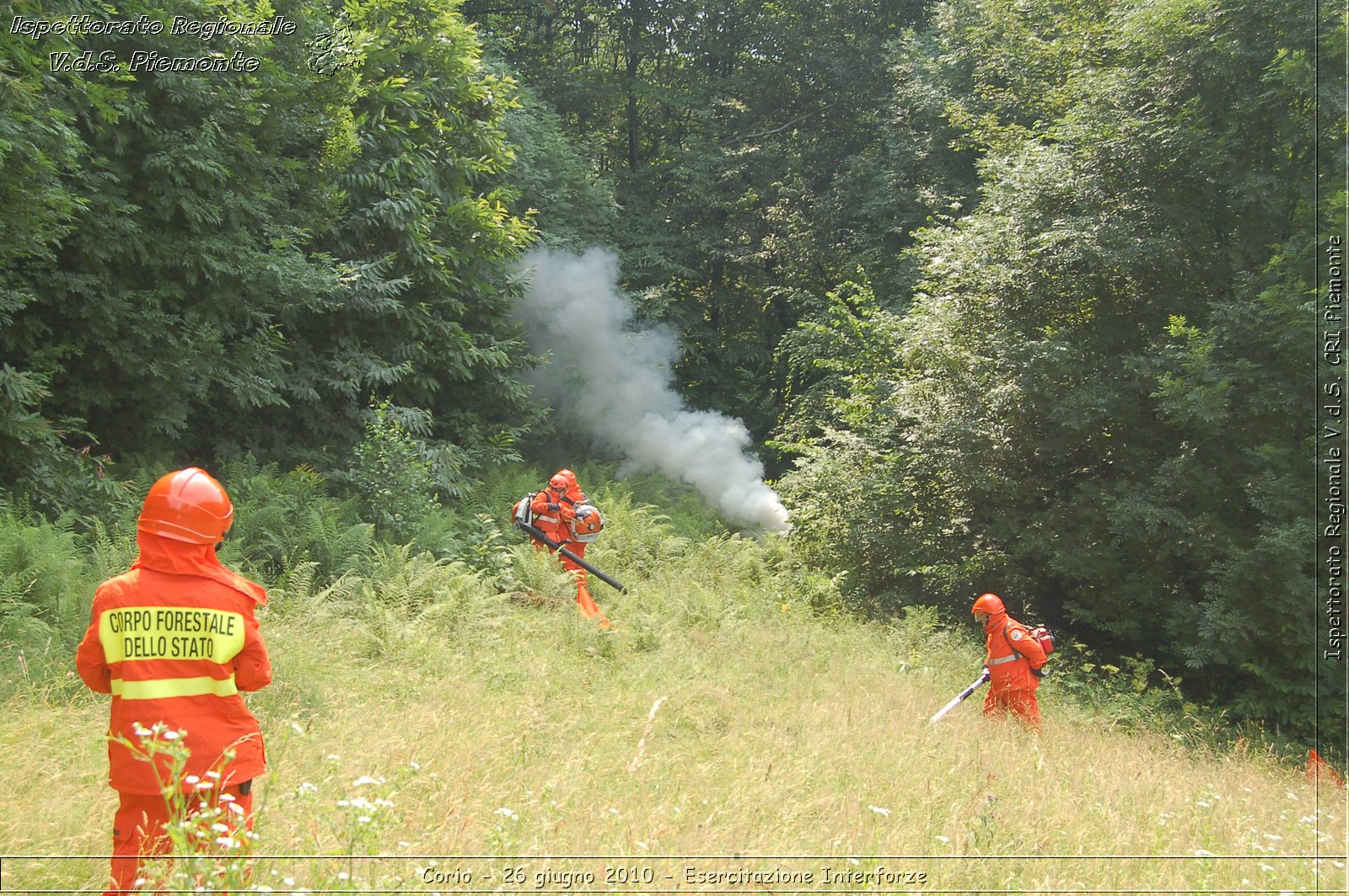 Corio - 26 giugno 2010 - Esercitazione Interforze -  Croce Rossa Italiana - Ispettorato Regionale Volontari del Soccorso Piemonte