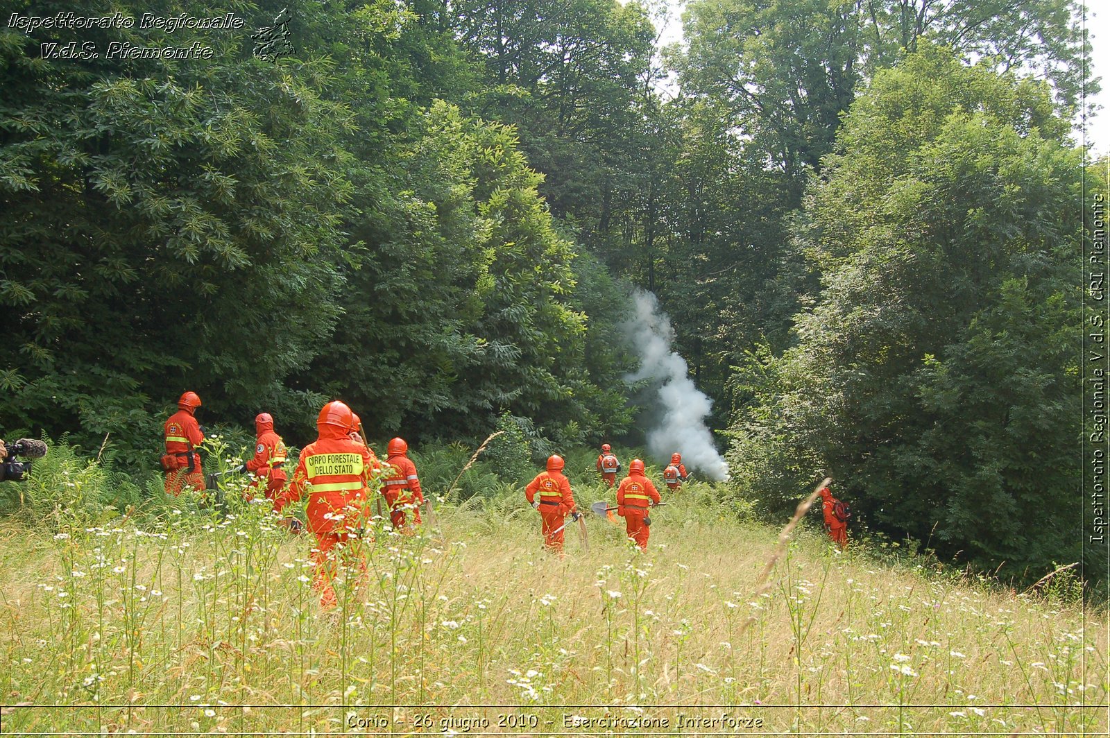 Corio - 26 giugno 2010 - Esercitazione Interforze -  Croce Rossa Italiana - Ispettorato Regionale Volontari del Soccorso Piemonte