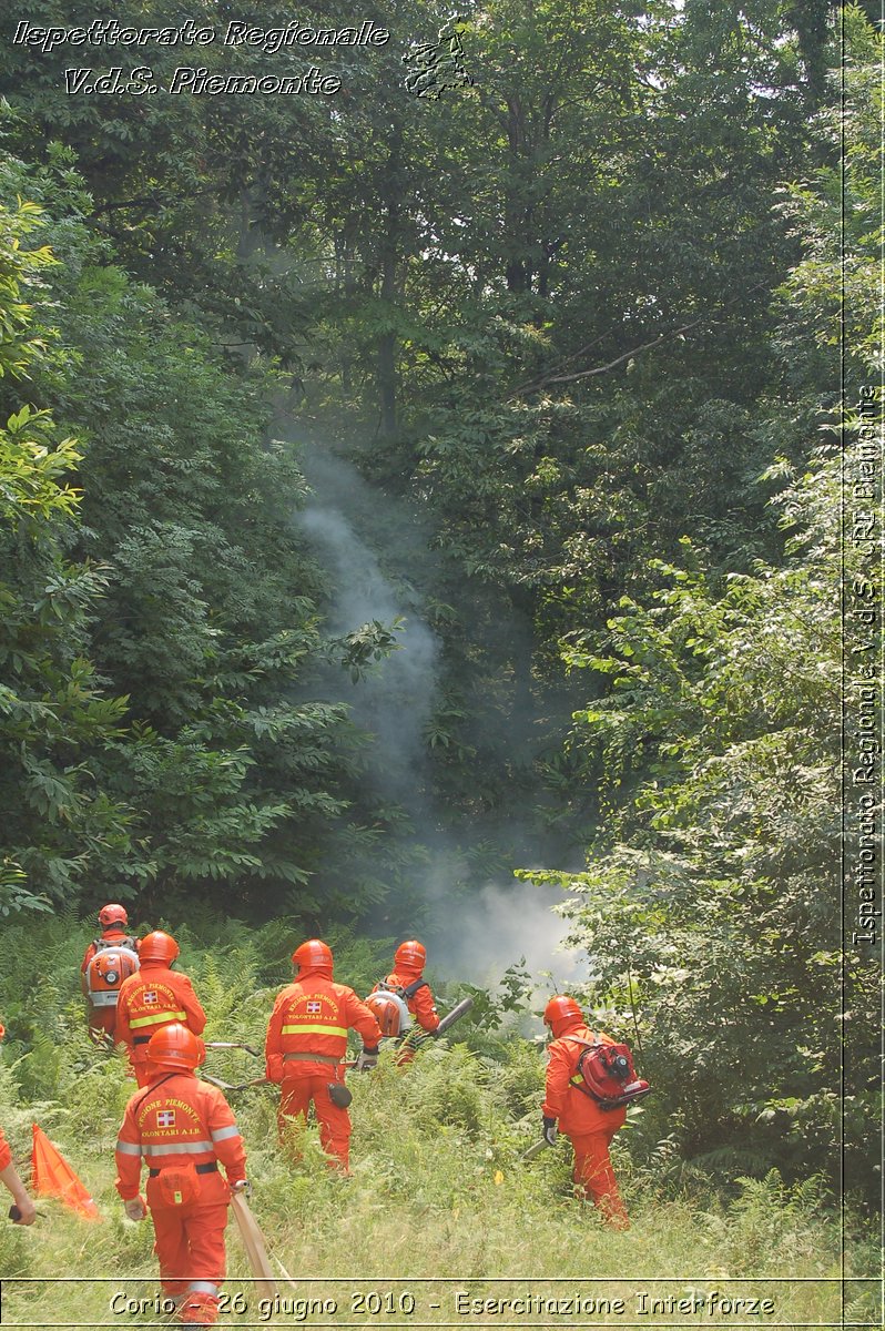 Corio - 26 giugno 2010 - Esercitazione Interforze -  Croce Rossa Italiana - Ispettorato Regionale Volontari del Soccorso Piemonte