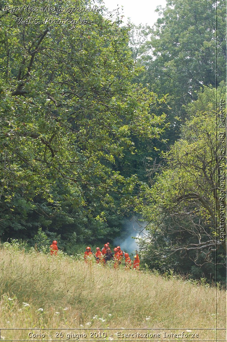 Corio - 26 giugno 2010 - Esercitazione Interforze -  Croce Rossa Italiana - Ispettorato Regionale Volontari del Soccorso Piemonte