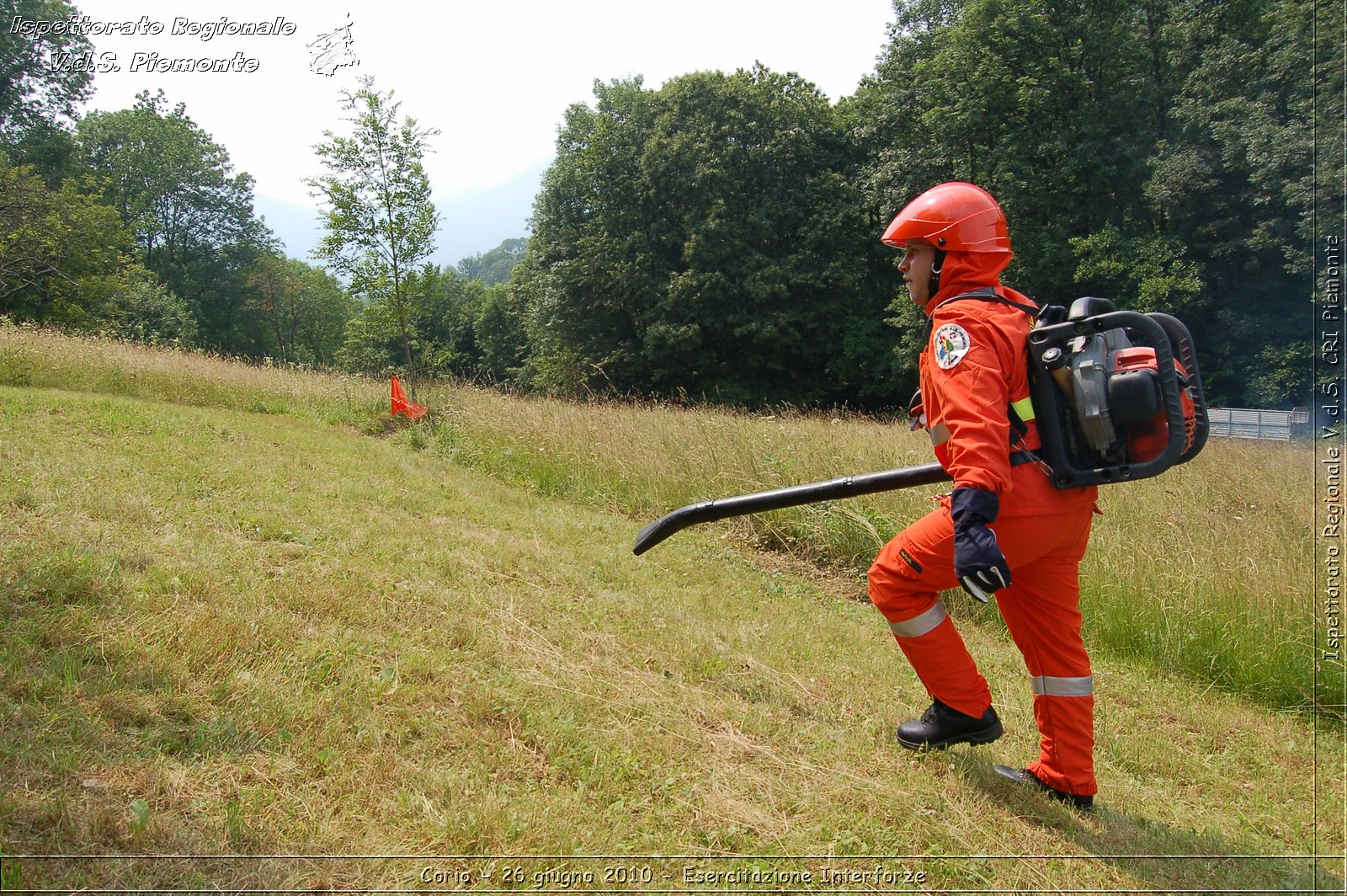 Corio - 26 giugno 2010 - Esercitazione Interforze -  Croce Rossa Italiana - Ispettorato Regionale Volontari del Soccorso Piemonte