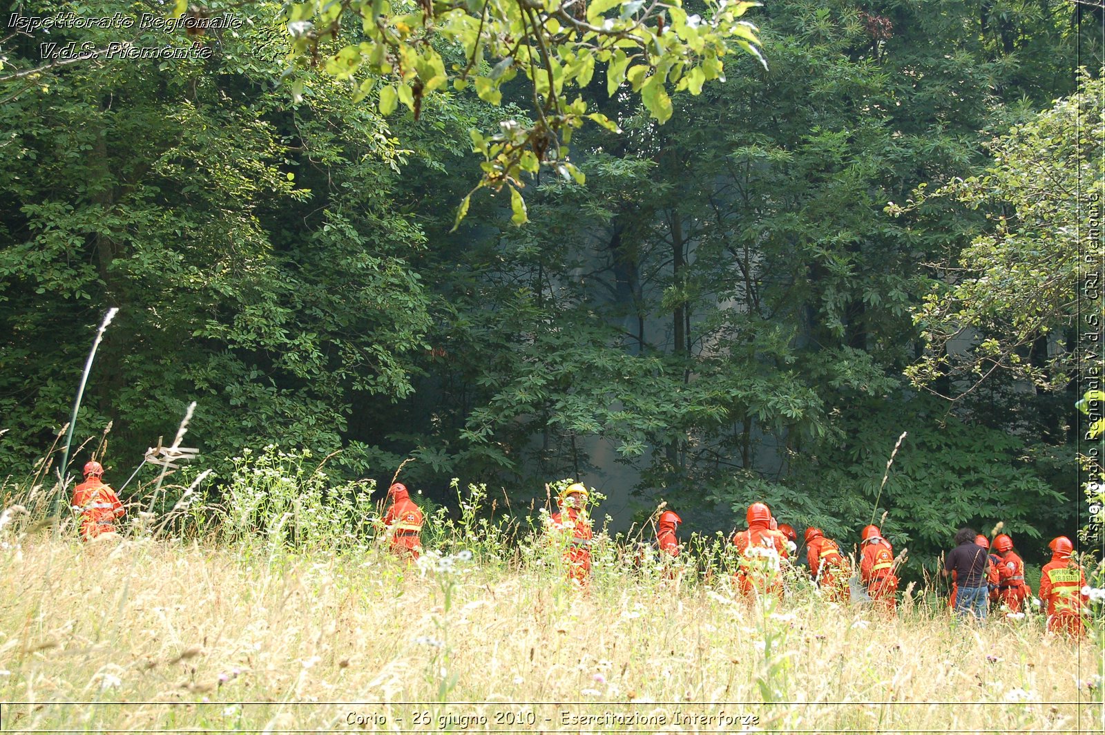 Corio - 26 giugno 2010 - Esercitazione Interforze -  Croce Rossa Italiana - Ispettorato Regionale Volontari del Soccorso Piemonte