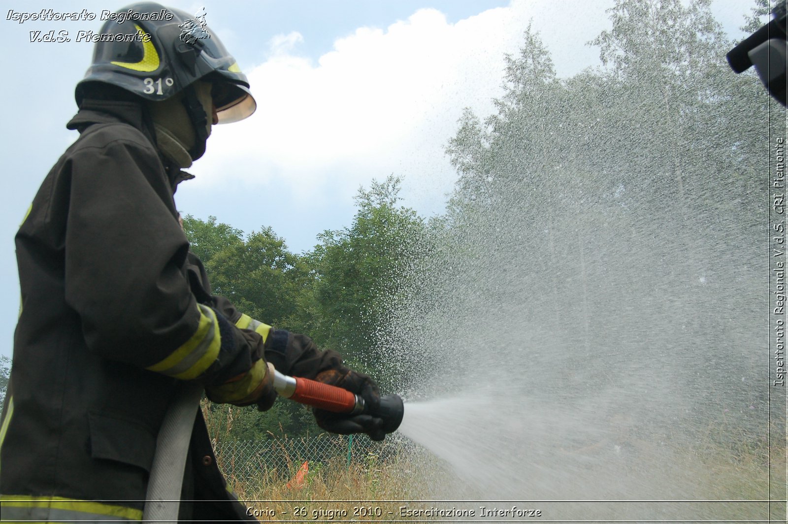 Corio - 26 giugno 2010 - Esercitazione Interforze -  Croce Rossa Italiana - Ispettorato Regionale Volontari del Soccorso Piemonte