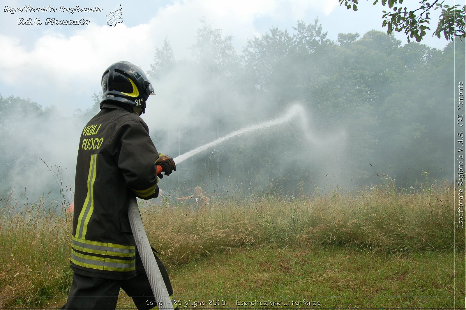 Corio - 26 giugno 2010 - Esercitazione Interforze -  Croce Rossa Italiana - Ispettorato Regionale Volontari del Soccorso Piemonte