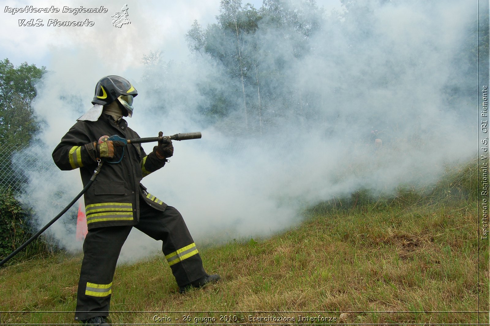 Corio - 26 giugno 2010 - Esercitazione Interforze -  Croce Rossa Italiana - Ispettorato Regionale Volontari del Soccorso Piemonte