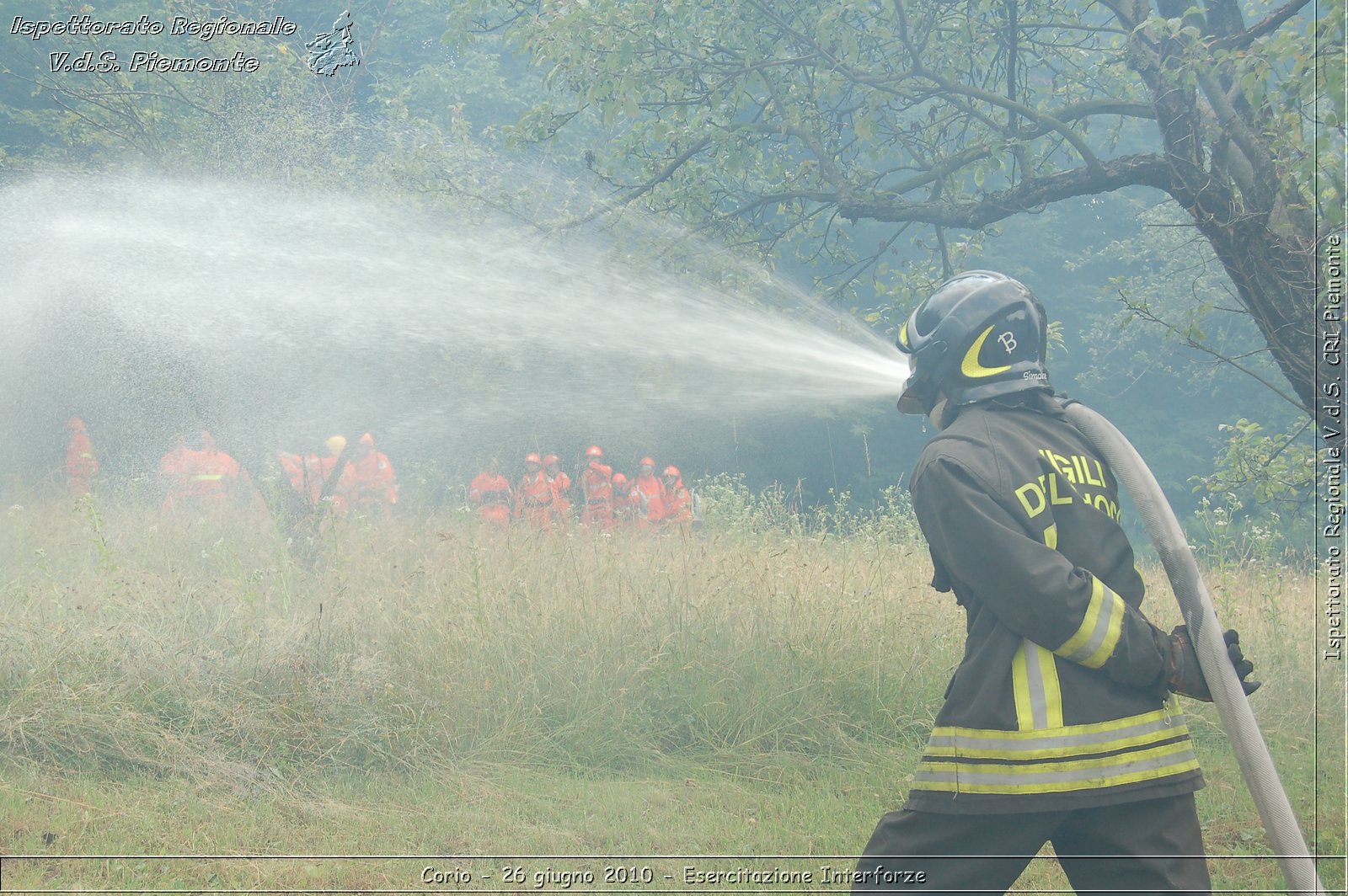 Corio - 26 giugno 2010 - Esercitazione Interforze -  Croce Rossa Italiana - Ispettorato Regionale Volontari del Soccorso Piemonte