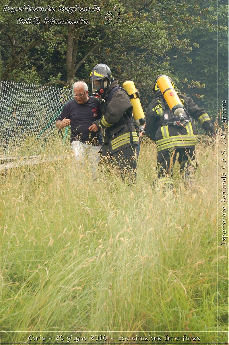 Corio - 26 giugno 2010 - Esercitazione Interforze -  Croce Rossa Italiana - Ispettorato Regionale Volontari del Soccorso Piemonte