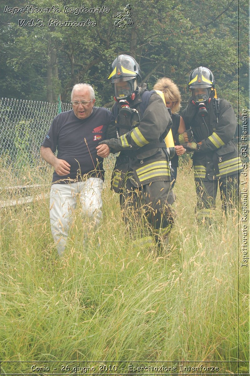 Corio - 26 giugno 2010 - Esercitazione Interforze -  Croce Rossa Italiana - Ispettorato Regionale Volontari del Soccorso Piemonte