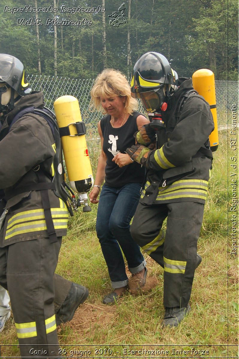 Corio - 26 giugno 2010 - Esercitazione Interforze -  Croce Rossa Italiana - Ispettorato Regionale Volontari del Soccorso Piemonte