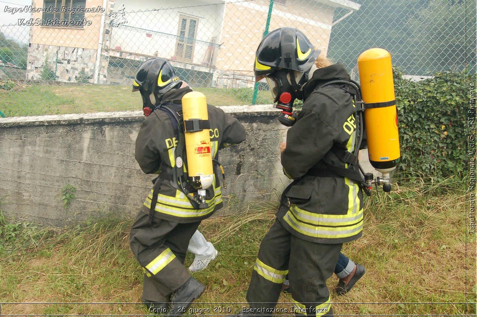 Corio - 26 giugno 2010 - Esercitazione Interforze -  Croce Rossa Italiana - Ispettorato Regionale Volontari del Soccorso Piemonte