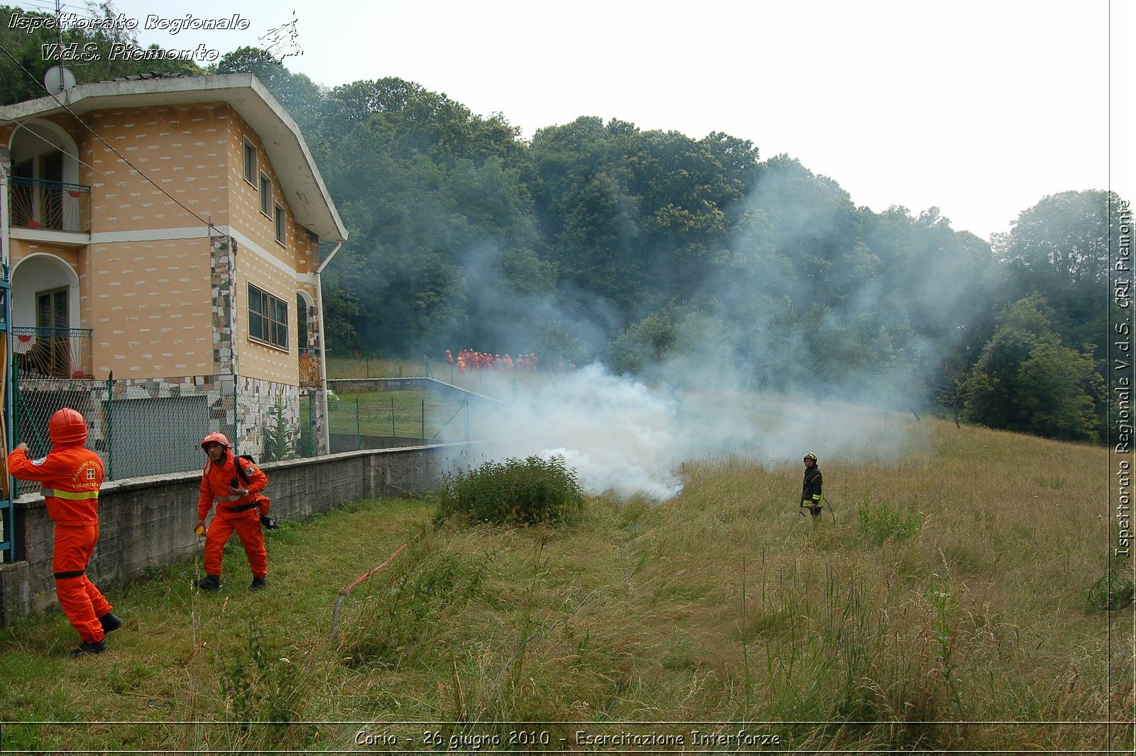 Corio - 26 giugno 2010 - Esercitazione Interforze -  Croce Rossa Italiana - Ispettorato Regionale Volontari del Soccorso Piemonte