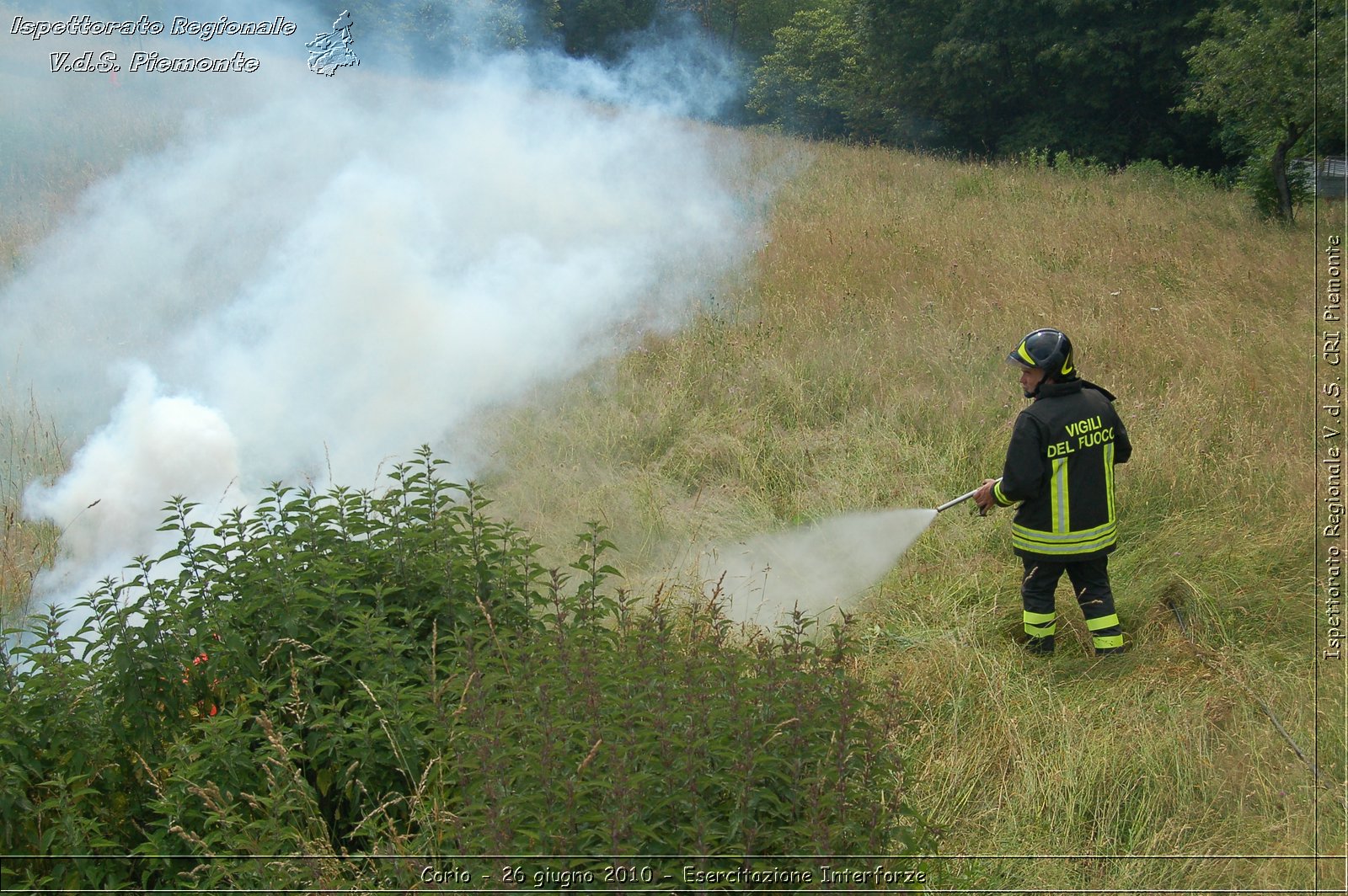 Corio - 26 giugno 2010 - Esercitazione Interforze -  Croce Rossa Italiana - Ispettorato Regionale Volontari del Soccorso Piemonte